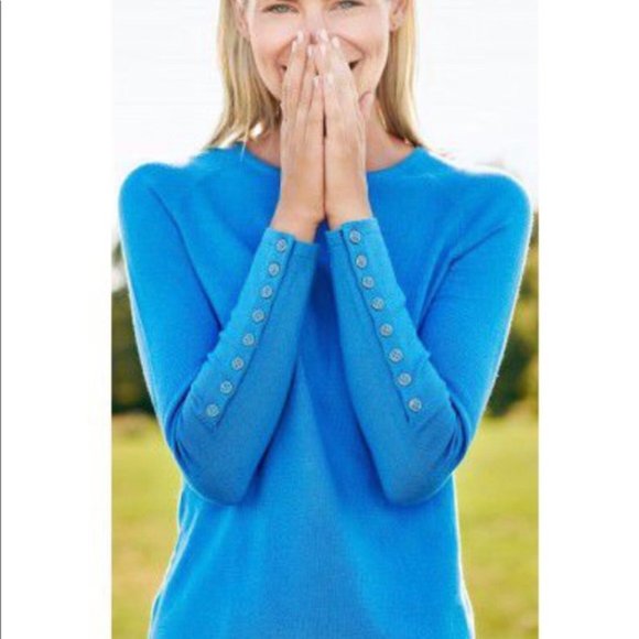 J. McLaughlin Sweaters - J. McLaughlin Jamey Sweater Medium Heavenly Blue NEW
